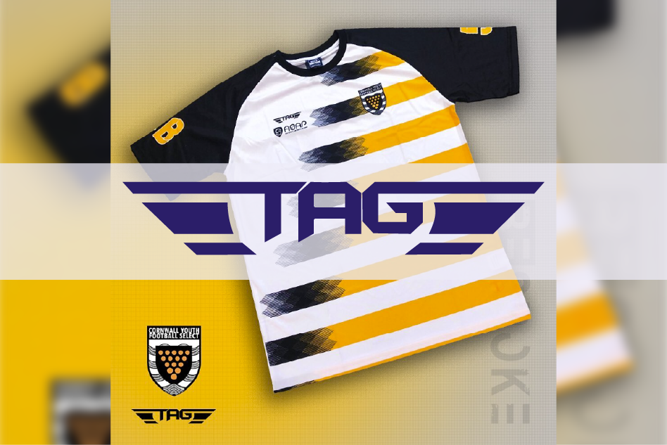 Image taken from Tag social media to showcase a customized shirt. The tag sportswear 3d customizer uses Kit Builder to allow users to design sportswear garments.