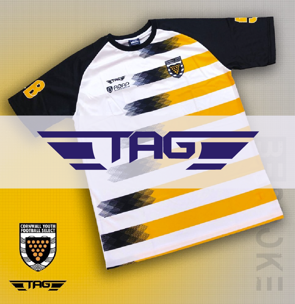 Image taken from Tag social media to showcase a customized shirt. The tag sportswear 3d customizer uses Kit Builder to allow users to design sportswear garments.