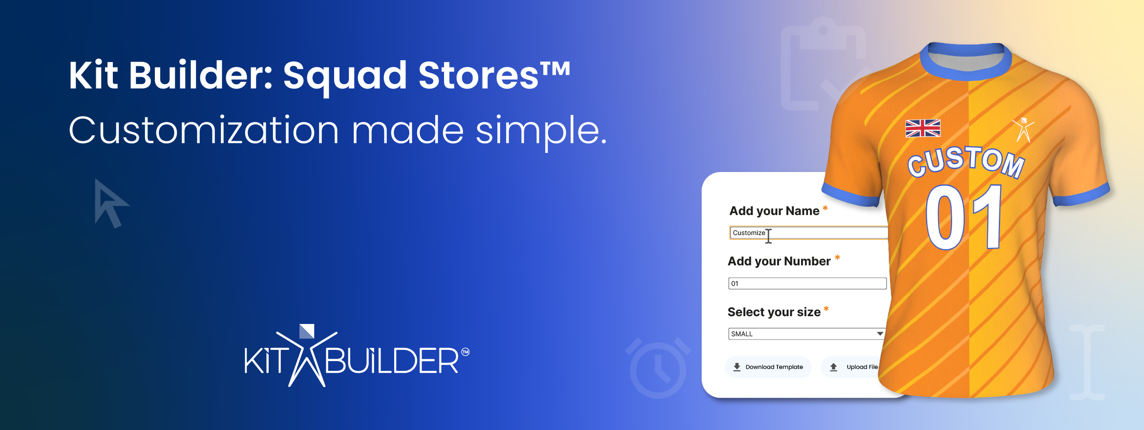 Online Team Store. Squad Stores by Kit builder. Customization made simple.