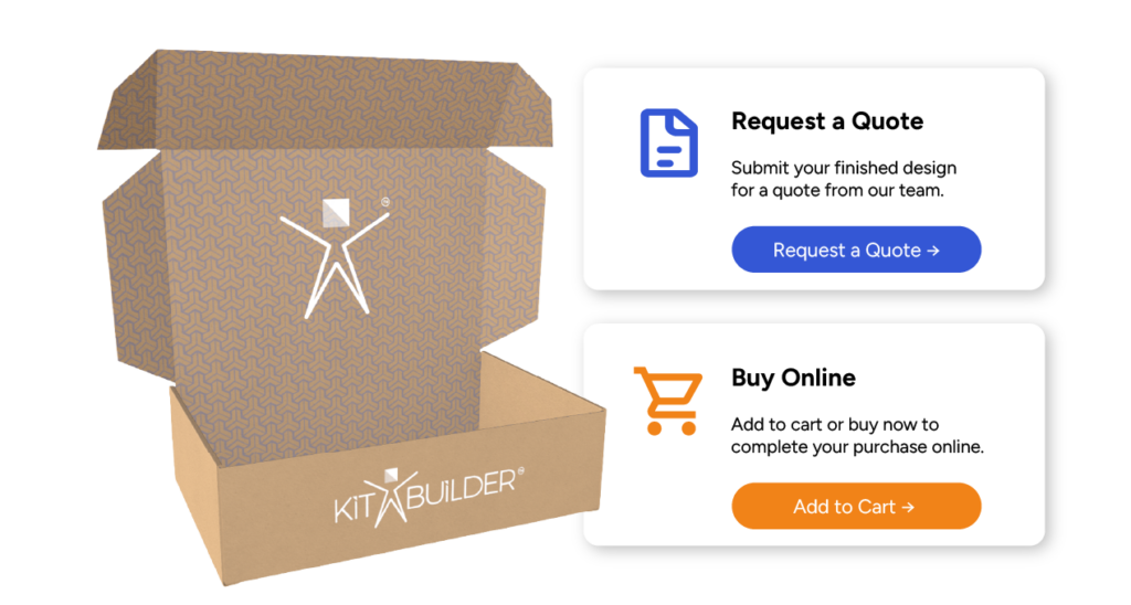 3D product customizer connecting a personalized product to online purchase or quote request
